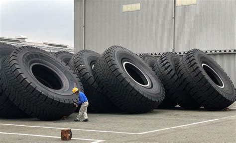Tires For Dump Trucks Used At Mining Sites The Largest One Is About 4m