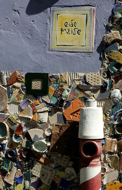 Picassiette Mosaic Wall Ceramic Tile And Pottery Tesserae And Texture