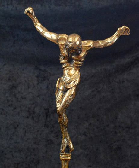 Christ Of St John On The Cross Bronze Sculpture 1974 13 In By Salvador