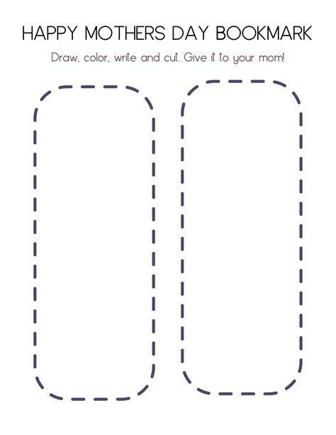 14 free mother s day color your own printable bookmarks —