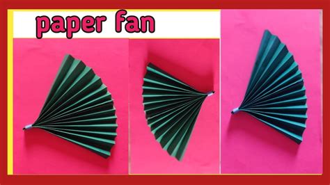 How To Make Paper Fan Origami Paper Fan Paper Fan At Home Easy