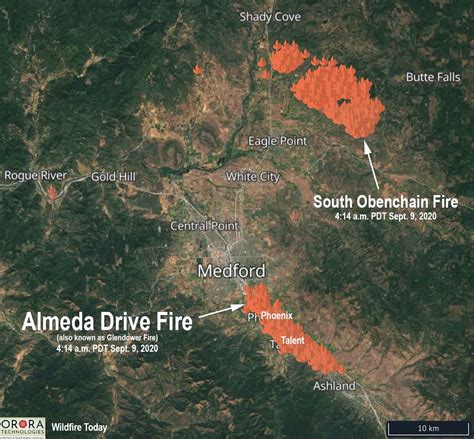Bookmark this guide and check back frequently for more information. Glendower Fire (aka Almeda Fire) burns toward Medford, Oregon - Wildfire Today