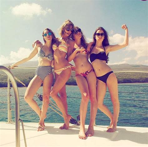Beach Babes Taylor Swift Shows Off Bikini Body On Vacation In Hawaii With Haim Sisters