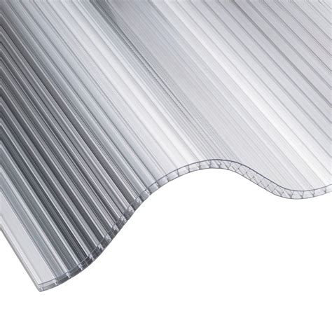 6mm Clear Corrugated Triplewall Polycarbonate Roof Sheet Roofing Ventilation
