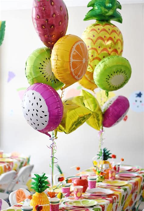 Ariellas Tutti Frutti 5th Birthday Tropical Party Decorations Fruit