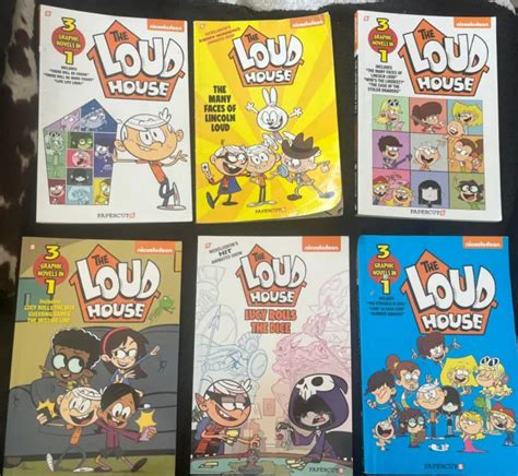 Set Of 6 The Loud House Nickelodeon Lot 3 Graphic Novels In 1 Euc 2000 Picclick
