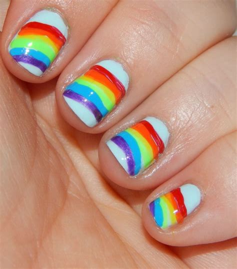 How To Paint Rainbow Nails Unicorn Nails Designs Rainbow Nails