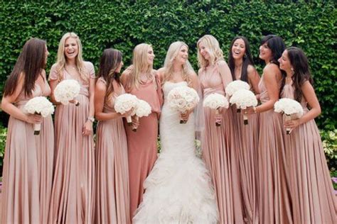 27 Wedding Rose Gold Bridesmaids Dresses Allope Recipes