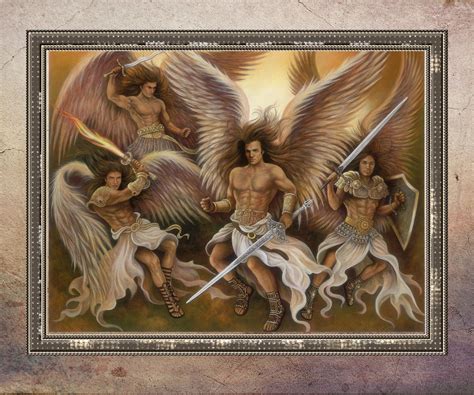 Wall Art Warrior Angels Print On Paper Angel Art Etsy