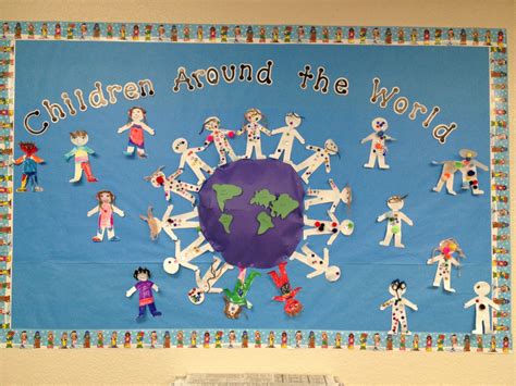 Children Around The World Bulletin Board Preschool Art K Crafts