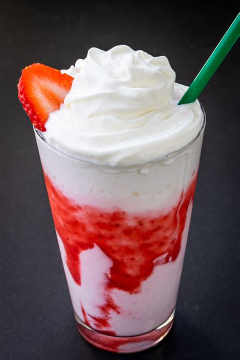 Starbucks Strawberry Frappuccino Recipe With Purée Sauce Sweet Steep