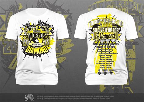 Check Out My Behance Project “cheer Pride Allstars Worlds 2015 T