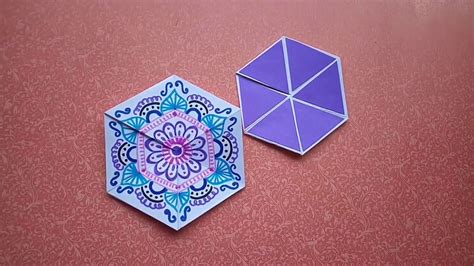 To make this, you will first need to take a piece of card stock and score it where you are going to fold it in the middle. Hexaflexagon /infinity flipper/ endless card tutorial ...