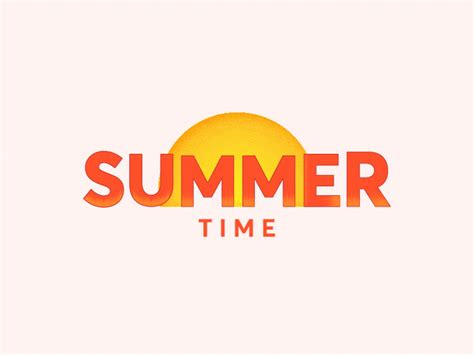 Summer Time Logo Designanimation By Mateeffects On Dribbble