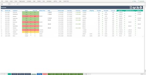 Excel Invoice Generator Tracker Dashboard Luxtemplates