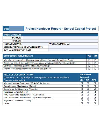 Free 13 Project Handover Samples Construction Software Operation