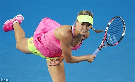 Eugenie Bouchard Storms Into Second Round In Melbourne Daily Mail Online