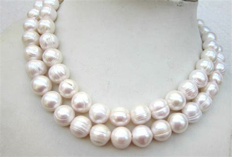 New Aaa Mm South Sea White Baroque Pearl Necklace Ideas Of Pearl Necklace P White