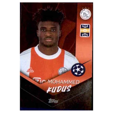 Comprar Cromo Mohammed Kudus Afc Ajax Topps Champions League Stickers