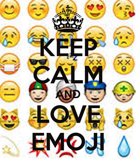 Keep Calm And Love Emoji Poster Bob Keep Calm O Matic