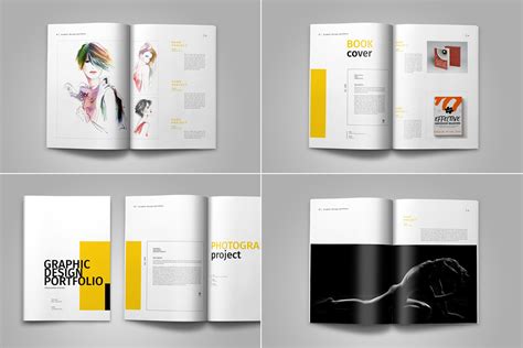 Graphic Design Portfolio Template 82404 Brochures Design Bundles