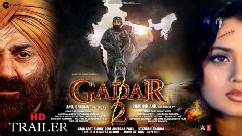 gadar 2 trailer sunny deol and ameesha patel katha continues 2023 youtube