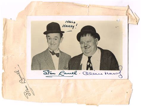 Laurel And Hardy Signed Photograph At Whytes Auctions Whytes Irish