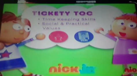 Nick On Nick Jr Asia Tickety Toc Curriculum Board Super Rare Youtube
