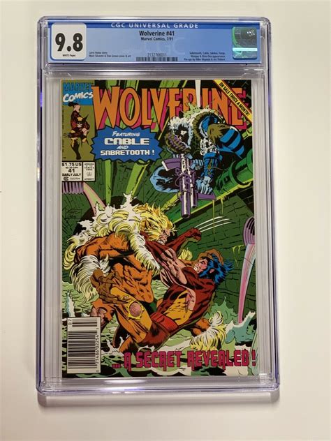 Wolverine 41 Cgc 98 Newsstand Edition Marvel X Men Cable 011 Comic