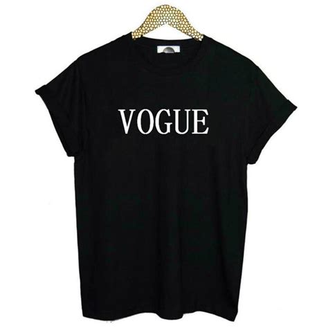 Vogue Letter Print Women T Shirt Cotton Short Sleeve O Neck White Black Casual T Shorts Tops