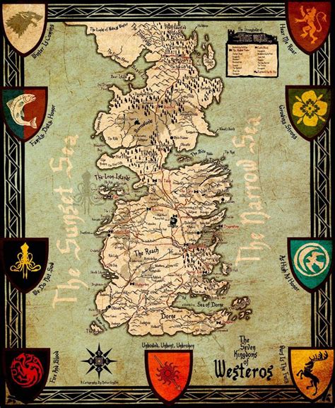 High Res Map Of Westeros A Song Of Ice And Fire Pinterest Game Of