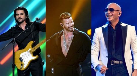 Juanes Ricky Martin y Pitbull integran festín musical de los Latin