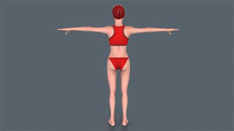 Red Woman D Model By Muharremadk
