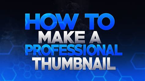How To Make A Professional Thumbnail Easy Tutorial Youtube