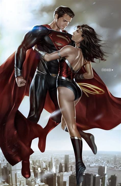 Superman And Wonder Woman By Alex Malveda Wonder Woman Y Superman Superman Comic Books Supergirl