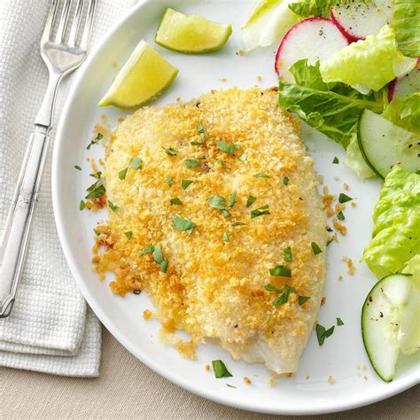 Crunchy Oven Baked Tilapia Recipe Taste Of Home