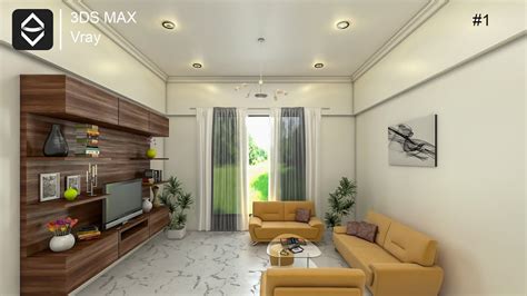 Living Room Interior Design In 3ds Max And Vray Tutorial 1 Youtube