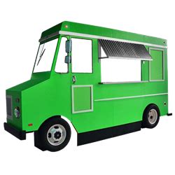 Now just imagine cooking those burgers in a baking hot food truck. Green Faux Food Truck
