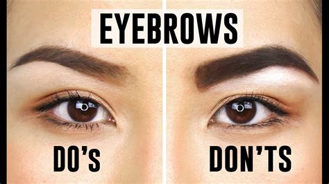 10 Common Eyebrow Mistakes You Could Be Making Dos And Donts Youtube