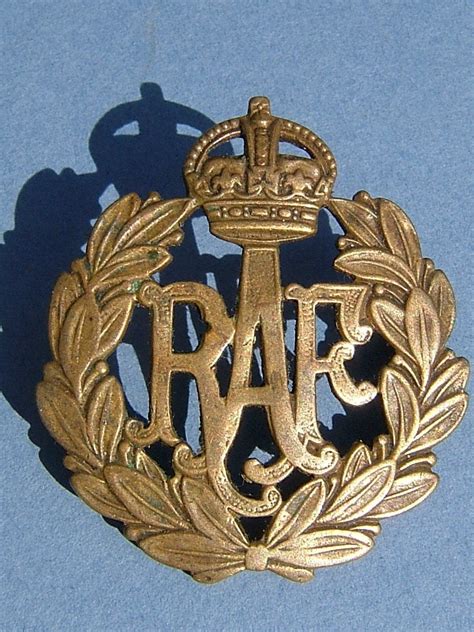 Wwii Raf Royal Air Force Cap Badge With Kings By Biminicricket