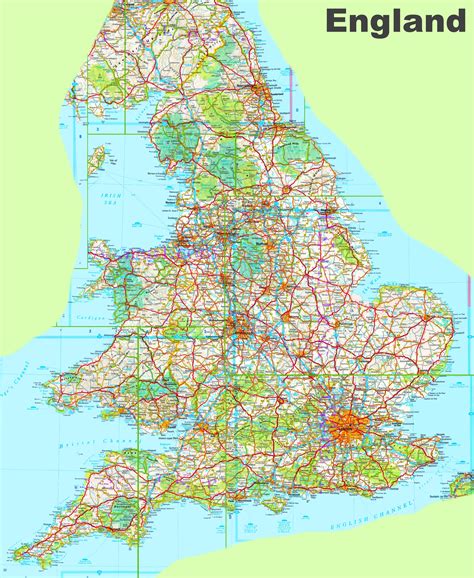 Kaart europa cyprus, kaart europa topografie, eilanden europa kaart, gran canaria interactieve kaarten van groot brittannië de noord van ierland kaart van engeland, van schotland, van wales. Large detailed map of England