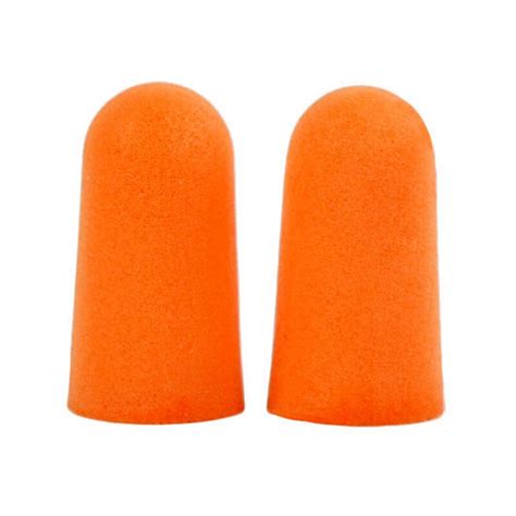 20 Pairs Orange Earplugs Noise Reducing Foam Soft Tapered Ear Plugs
