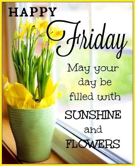 Sunshine And Flower Happy Friday Quote Pictures Photos And Images For
