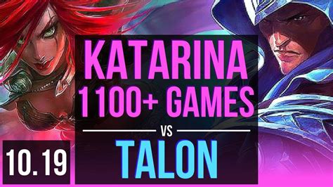 Katarina Vs Talon Mid Rank 1 Katarina 16m Mastery Points 1100