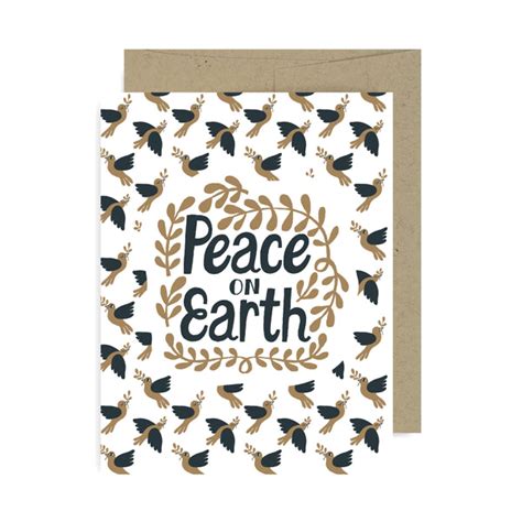 Peace On Earth A2 Card By Allison Cole Badge Bomb Shop