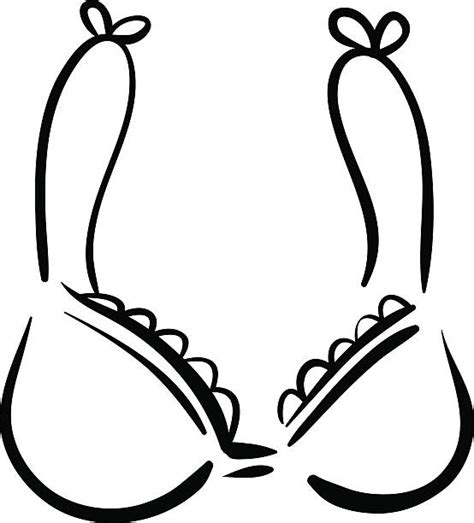 Best Sexy Boobs In Bra Drawing Illustrations Royalty Free Vector