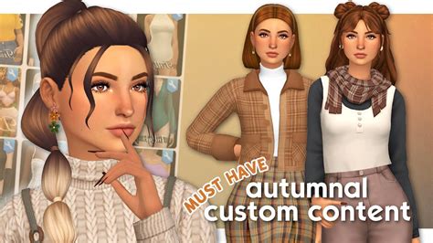 Best Cc For Fall 🍂 Sims 4 Custom Content Showcase Maxis Match Youtube