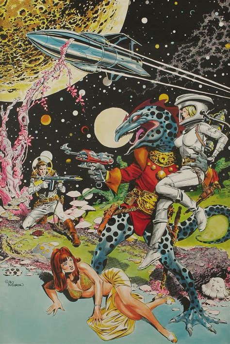 vintage sci fi art by al williamson 70s sci fi art retro futurism scifi fantasy art