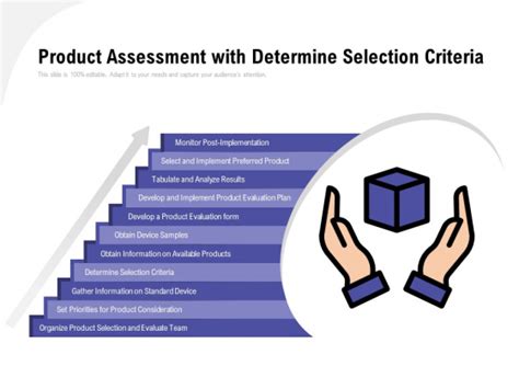Product Assessment With Determine Selection Criteria Ppt Powerpoint