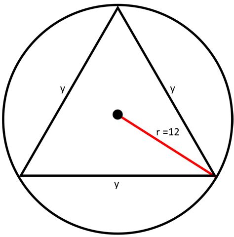 Geometry How Can I Work Out The Length Of The Sides Of An Equilateral